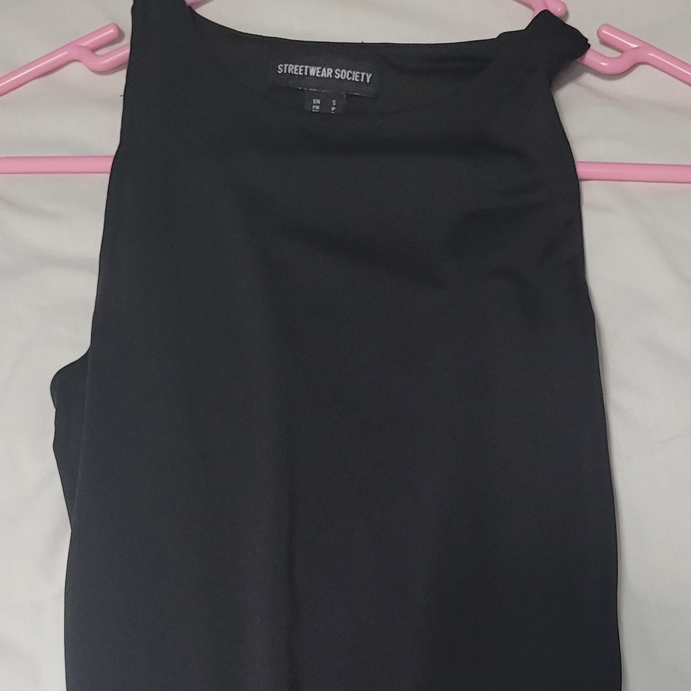 Streetwear society, tank button bodysuit, size small, never worn. Black